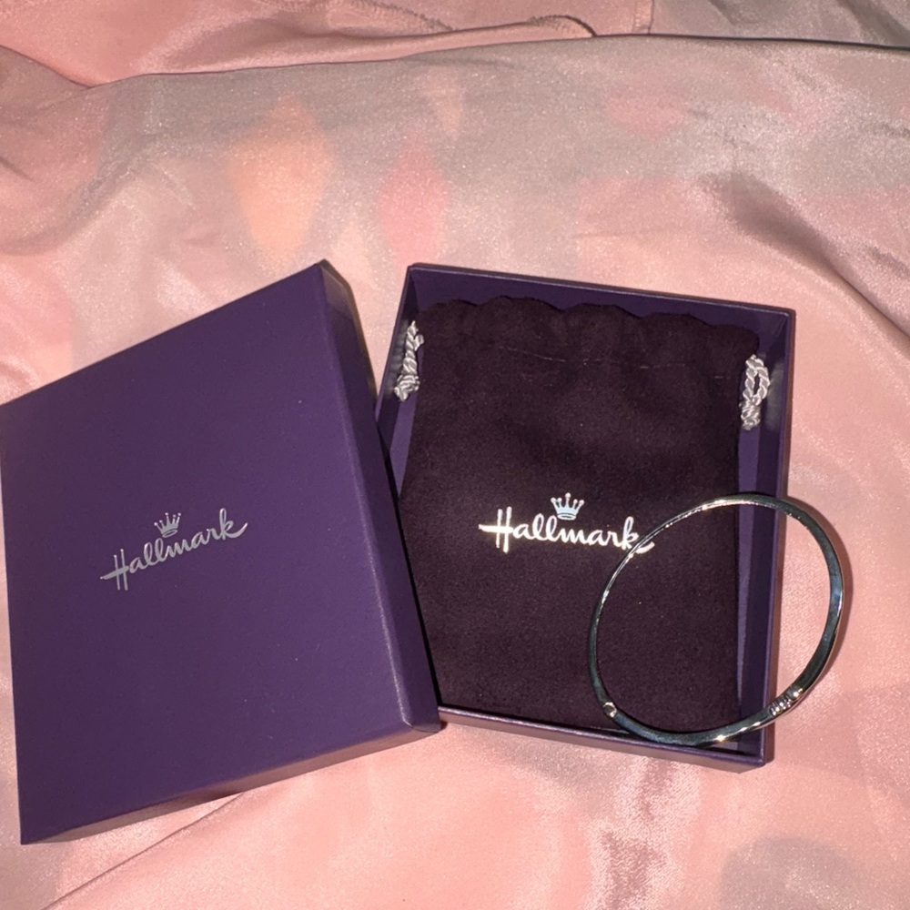 Hallmark Silver Bracelet with Purple Gift Box